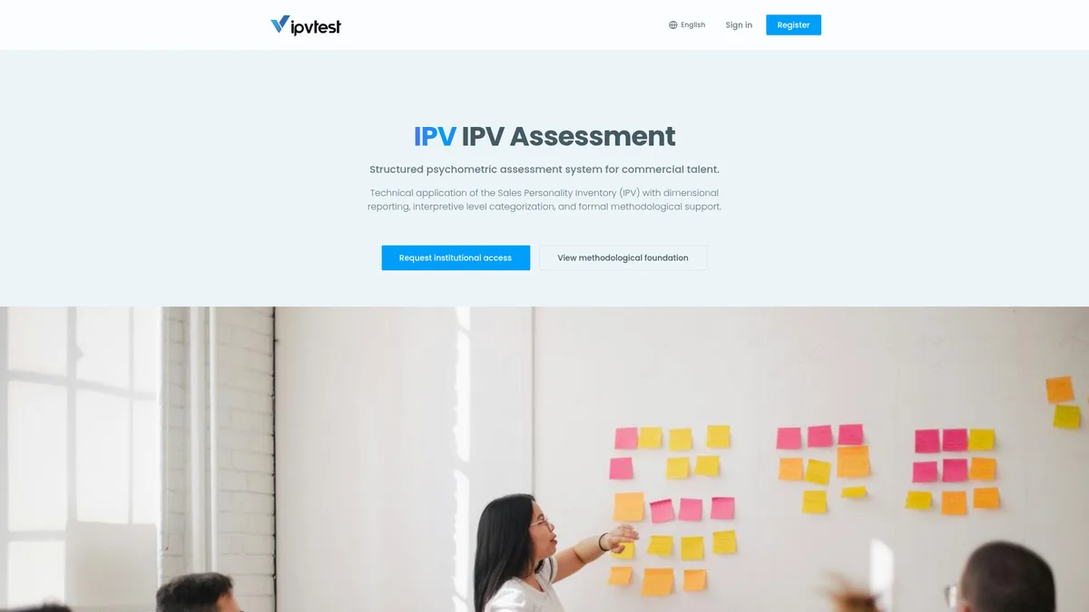 Screenshot of IPV Assessment, a Hayes Projects venture
